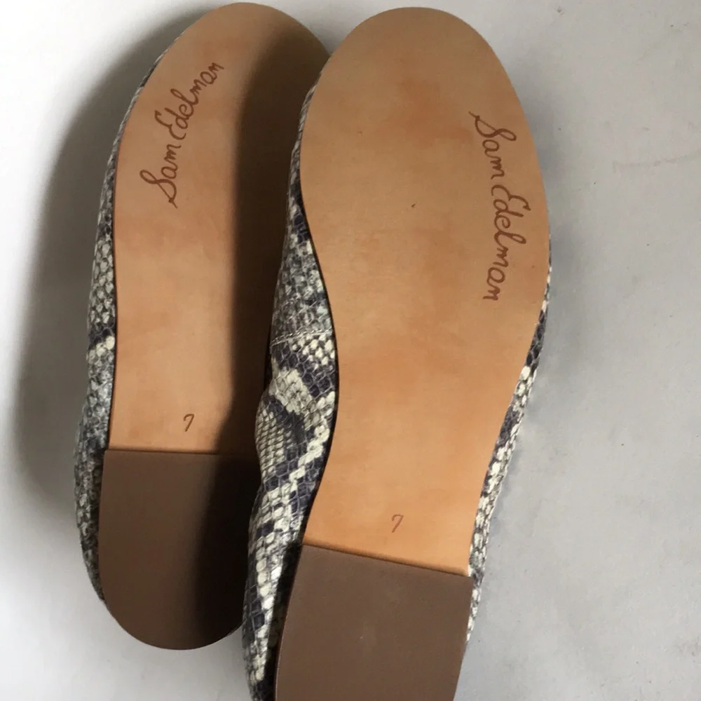 Sam Edelman Python Pattern Flats - Picture 7 of 8